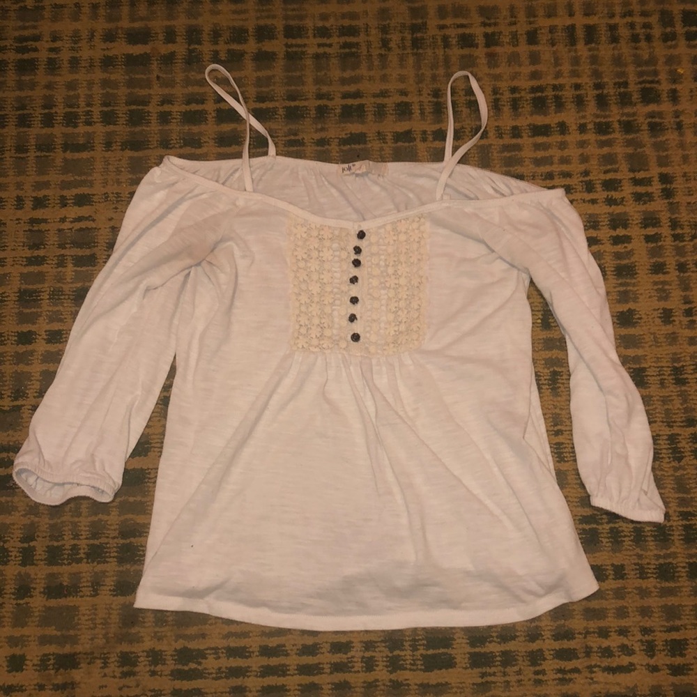 White Off-The-Shoulder Top